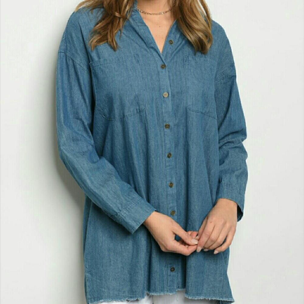 Denim top